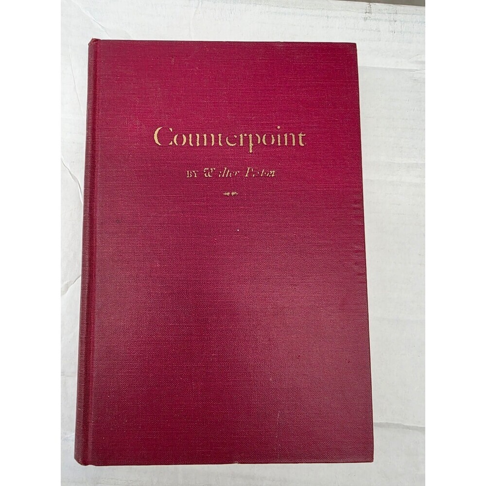 Counterpoint Walter Piston 1947 Music Theory Composition W. W. Norton